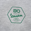 Vespa Tee 80th - Grey Melange