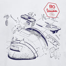 Vespa Tee 80th Technical Drawing