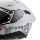 Aprilia "Overtake" Full Face Helmet - White, Red and Silver