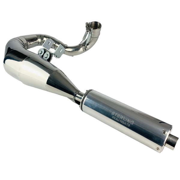 SPAQ Vespa PX200 L/H Performance Stainless Steel Exhaust