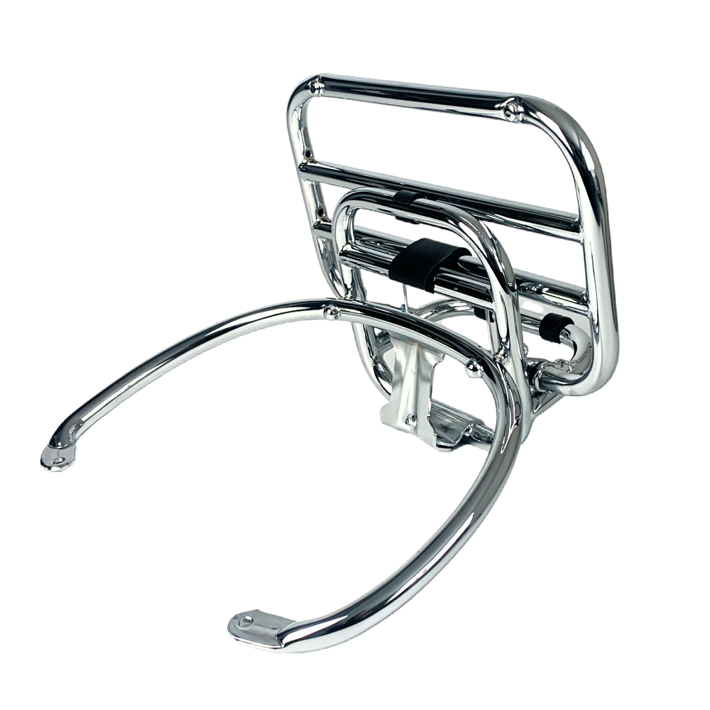 Scooters Chrome Rack Piaggio Vespa GTS/GTV Chrome Rear Folding Rack